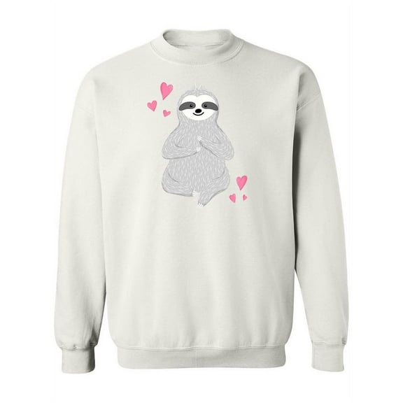 Cute Sloth Sitting. Sweatshirt Women -Image by Shutterstock, Female 4X-Large