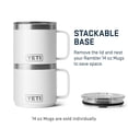 thumbnail image 2 of Taza YETI Rambler, apilable, 414 ml, con aislamiento al vacío, inoxidable, 2 of 8