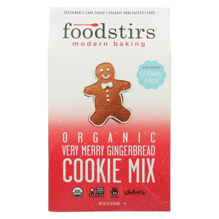 Foodstirs Cookie Mix - Very Merry Gingerbread - Case Of 6 - 23