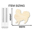 thumbnail image 2 of Unfinished Wood Japanese Chin Shape - Pet Craft - up to 46" 6" / 1/8", 2 of 5