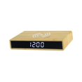 thumbnail image 1 of Reloj despertador digital perfecl de madera control de sonido estación de carga, 1 of 7