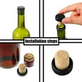 thumbnail image 5 of 50 Tapones de Corcho, Tapones de Corcho, Corchos de DegustacióN, Corchos de Vino en Forma de T con Tapa de PláStico, TapóN de Botella de Vino de Madera, Tapones de Botella, 5 of 5
