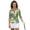 Leaves Pattern, variant on HUIACONG Comfortable Women's Golf Shirt with Autumn Leaf Pattern, Breathable 3/4 Sleeve Athletic Polo Shirts, Polyester Spandex Fabric for Workout and Tennis