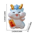 thumbnail image 2 of Pompotops Mini Dragon Resin Figures 2024, Car New Year Cute Little Dragon Doll Jewelry Accessories Dragon Year Car Desktop Small Ornaments, 2 of 4