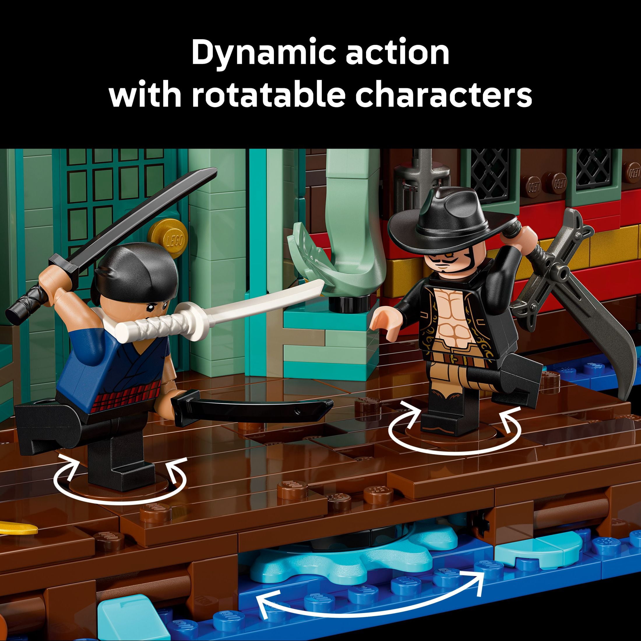 LEGO ONE PIECE The Baratie Floating Restaurant 3D Puzzle for Adults - Collectible Building Blocks for Anime Fans, 18+ - Arts and Crafts DIY Kit W/10 Minifigures - Gift Idea for Birthdays -  75640
