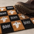 thumbnail image 6 of Checkered Ghost Coir Doormat Halloween Decorations Outdoor, Weather Resistant Non Slip Entryway Mat for Front Porch Halloween Party Home Decor, 6 of 8