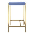 thumbnail image 5 of Belzie Metal Writing Desk with USB Ports, Blue, 5 of 6