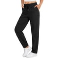 thumbnail image 5 of Fantaslook Womens Pants Stretch Knit Casual Lounge Pants Drawstring Athletic Work Pants with Pockets, 5 of 10