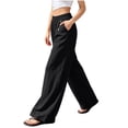thumbnail image 2 of Ndbuld Sweatpants Women Fashion Women Casual High Waist Pocket Pants Pants Comfortable Casual Pants,Black,S, 2 of 3