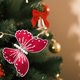 thumbnail image 4 of Adornos de mariposas con lentejuelas de tela de simulación para árbol de Navidad, 4 of 6