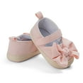 thumbnail image 5 of 12-18 Months Baby Girls Soft Princess Dress Flats Shoes Infant Wedding Mary Jane Anti-Slip First Walker Newborn Shoe Sneaker Shoes Pink, 5 of 6