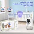 thumbnail image 3 of Firskids Video Baby Monitor with Camera and Audio, Baby Monitor with 5" inch LCD Display, 1000ft Range, Lullaby, No Wifi, ECO Mode, 3 of 5