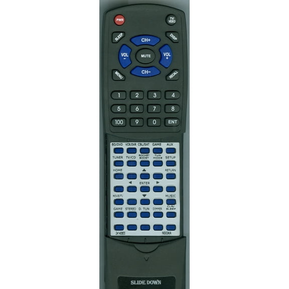 Replacement Remote for INSIGNIA 24140800, RT24140800, RC800M, NSAV511, NSHT511