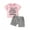 Pink, variant on Bagilaanoe 2pcs Toddler Baby Girl Shorts Set Short Sleeve Letter Print T Shirt Tops Shorts 6M 12M 18M 24M 3T 4T Kids Casual Summer Clothes