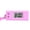 Pink, variant on 2Pcs Electronic Clock Silent LCD Digital Display Triangle Student Desktop Clock Keychain for Exam