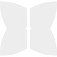 thumbnail image 4 of 22"OD x 1"ID x 8 1/4"C x 1"P Cosmo Architectural Grade PVC Contemporary Ceiling Medallion, Two Piece, 4 of 11