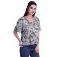 thumbnail image 3 of Moomaya Blouse d'Été Boho à Manches Courtes en Rayonne Imprimée pour Femmes, 3 of 5