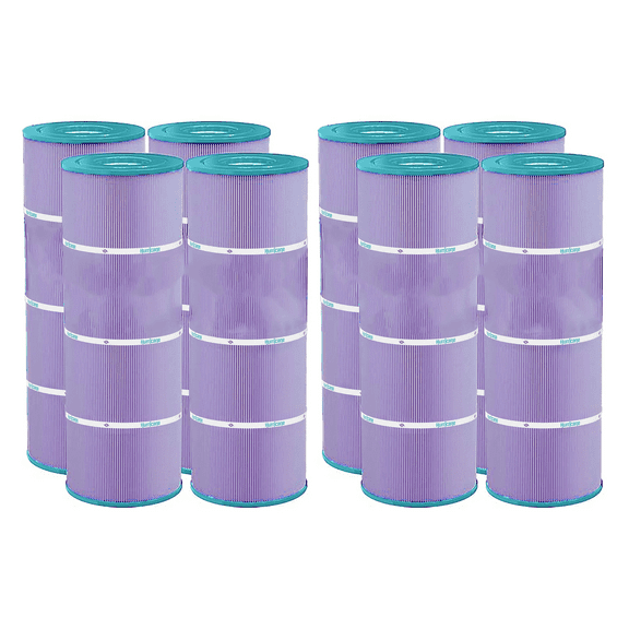 Hurricane 8 Pack HF7483-04P Platinum Purple Pool Filter Cartridge Replacement