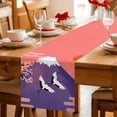 thumbnail image 5 of Japanese Cotton Linen Table Runner for Dining Kitchen, Nature Mountain Sun Blossoms Cherry Scenery Wedding Outdoor Party Tablerunners Decoration, Dresser Scarf Coffee Tablecloth Runners 13x120 Inches, 5 of 9