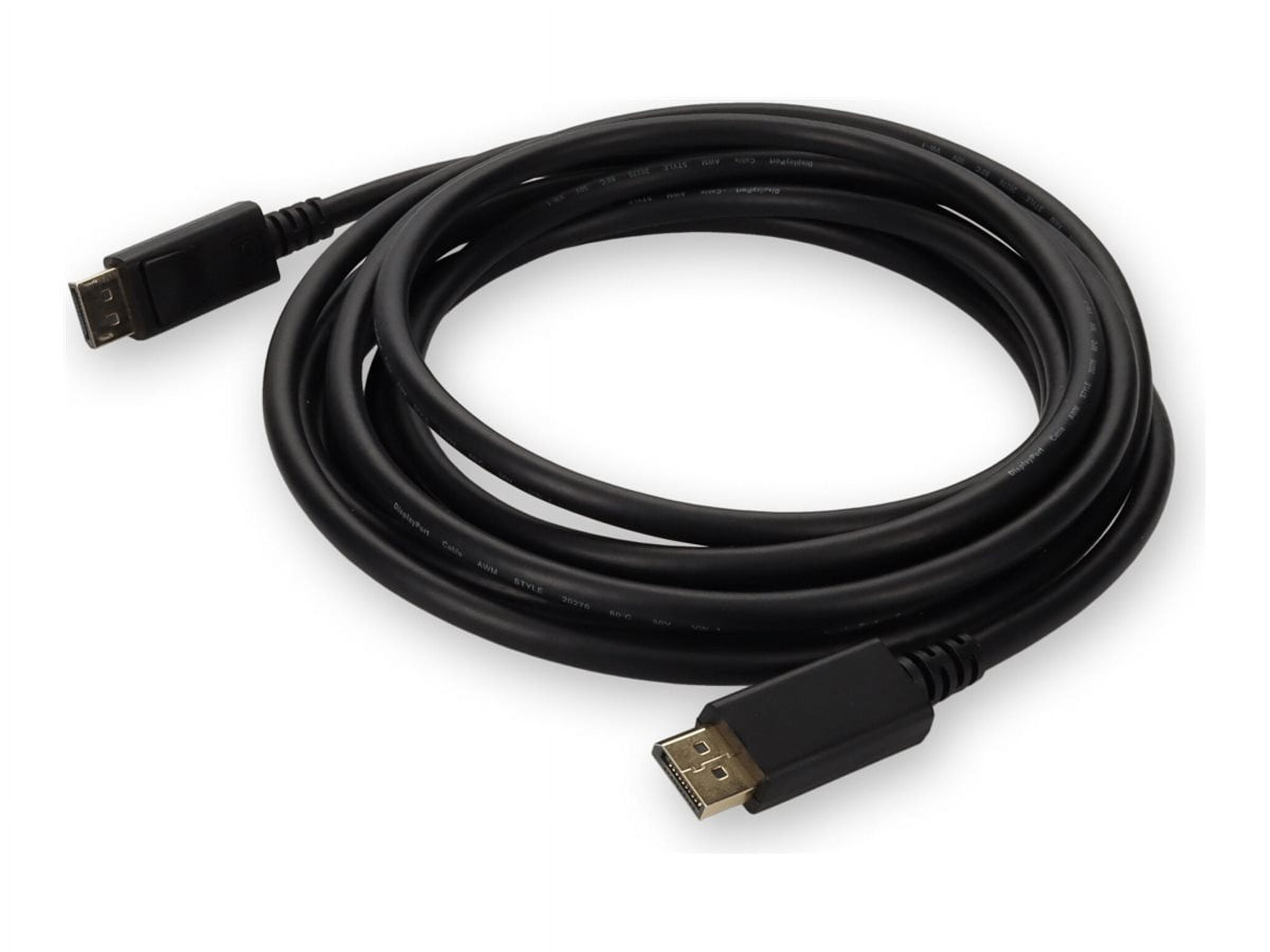 AddOn 15ft DisplayPort Male 1.4 to DisplayPort 1.4 Male Black Adapter Cable 8K 60Hz