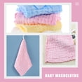 thumbnail image 4 of WASHWEPE 5Pcs Small Cotton Washcloths for Drool Wiping in Pink, 4 of 8