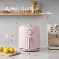 thumbnail image 2 of MIRASTON 2.8 Quart Mini Air Fryer, Compact Nonstick Personal Air Fryer with Dishwasher Safe Basket, Pink, 2 of 8