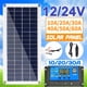 thumbnail image 2 of Placa de carga Walmeck, kit solar impermeable portátil USB, interruptor de 12/24 V, células solares impermeables, interruptor de 300 W, células solares USB, kit BUZHI PAPAPI para RV, coche,, 2 of 7