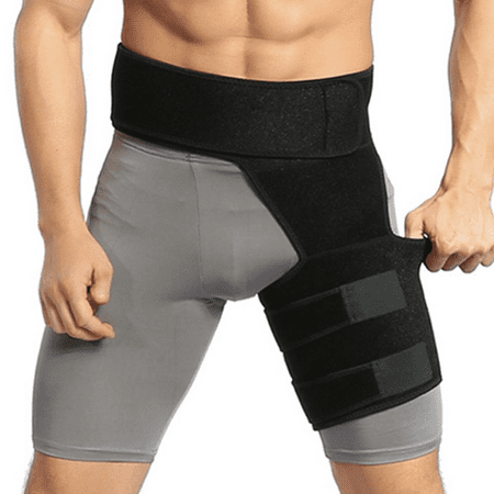 Pivit Groin Compression Wrap by Waymo | Support Brace for Hip, Sciatica, Men, Women, Nerve Pain Relief | Thigh, Hamstring Recovery for Joints, Strains, Pulled Muscles, Quadricep, SI