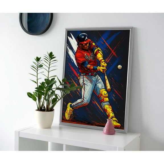 Ronald Acuna Jr Swing Poster or Canvas Wall Art