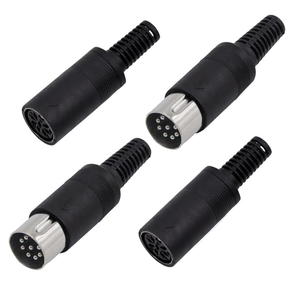 Conector DIN de 8 pines SHUKEFER macho + enchufe hembra