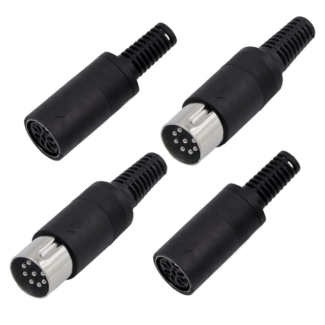 Conector DIN de 8 pines SHUKEFER macho + enchufe hembra