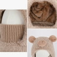 thumbnail image 6 of Boys Girls Kids' 3-in-1 Winter Hat Cute Cartoon Fleece Fuzzy Knit Beanie with Face Cover & Scarf, Cold Weather & Outdoor Activities 4-14Y, 6 of 7