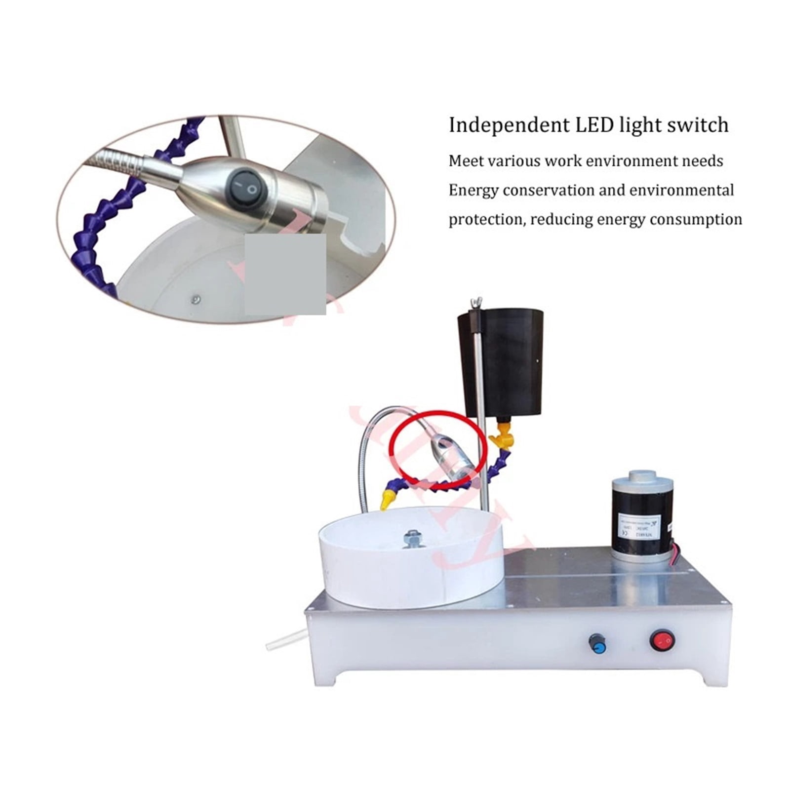 Jewelry Stone Polishing Machine, Stepless Speed Angle Grinder, DIY stone Processing Tool ,Powerhouse Performance