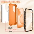 thumbnail image 5 of CASEFIV for Samsung Galaxy S26 Ultra Case,Glow in The Dark,Shockproof Protection Hard PC Soft Flexible TPU Bumper Drop Protective Protective Phone Cover Case for Galaxy S26 Ultra,Orange Butterfly, 5 of 7