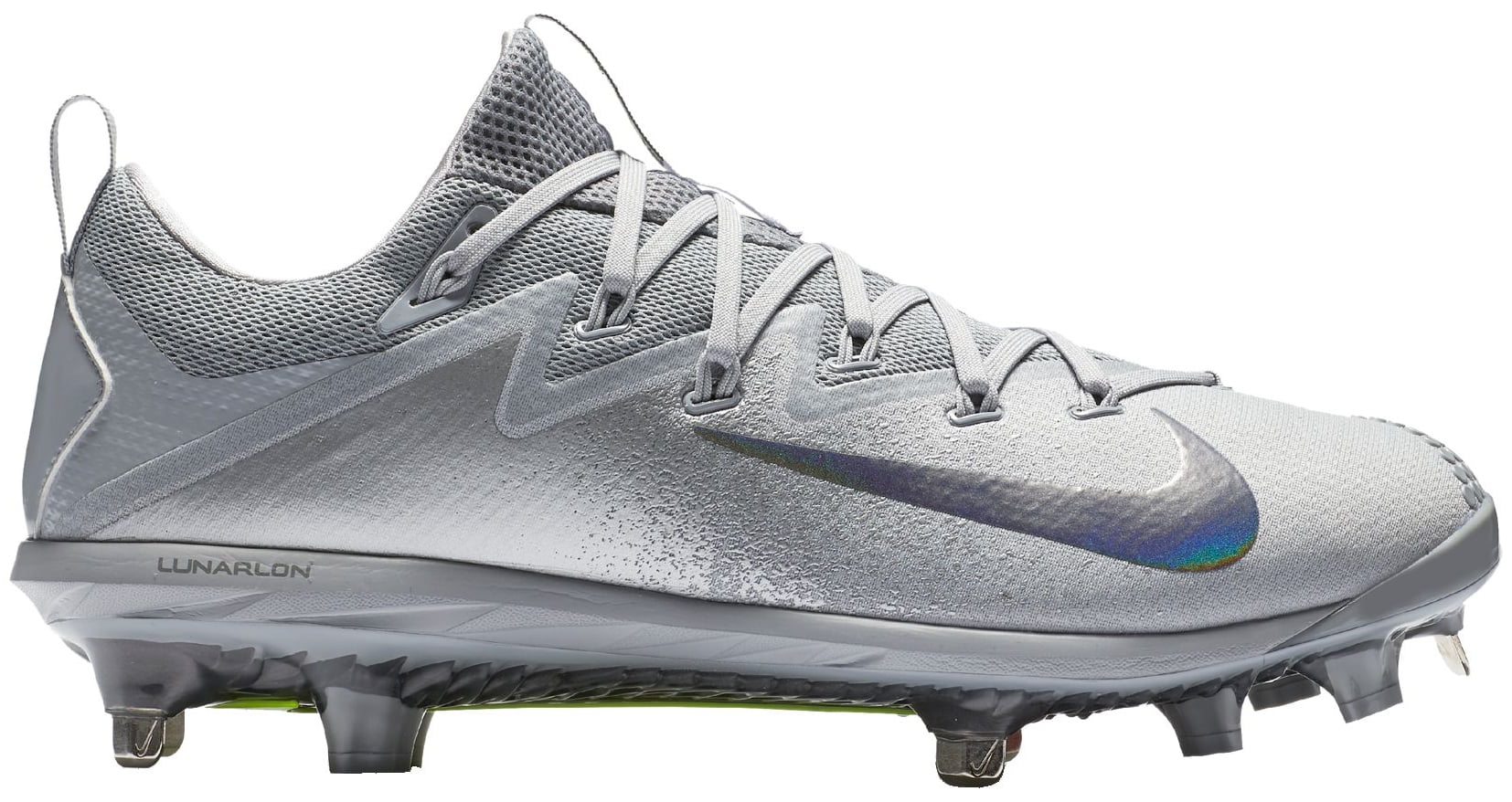 Nike Men's Lunar Vapor Ultrafly Elite Metal Baseball Cleats Grey/Grey