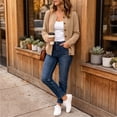 thumbnail image 6 of Cardigan for Women Button up Open Front Cardigan Fall Knit Sweaters Long Sleeve Plus Size Tops Fashion Clothing, 6 of 6