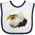 thumbnail image 3 of Inktastic Bald Eagle Boys or Girls Baby Bib, 3 of 4