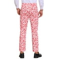 thumbnail image 3 of INSPIRE CHIC Men's Formal Night Out Animal Print Leopard Dress Pants 30 Red, 3 of 6
