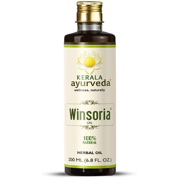 Kerala Ayurveda Winsoria Oil - Ayurvedic Oil for Body with Rubia Cordifolia - Soothes & Repairs Skin, Promotes Skin Restoration, 6.76 Fl Oz