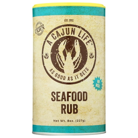 Pack of 6, A Cajun Life Seafood Rub, 8 oz