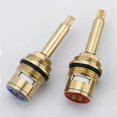 thumbnail image 4 of Ceramic Brass Replacement Faucet Cartridges (Red + Blue), 4 of 5