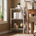 3 Small Shelves Storage Shelf Wire Shelving Unit Metal Shelf Adjustable ...