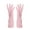 Pink M, variant on 15-Mil Nitrile Rubber Cleaning Gloves - Latex & Vinyl Free, Reusable Dishwashing Gloves with Flock Lining - Slip Resistant, Forearm Protection for Household Chores