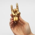 thumbnail image 3 of Luckies Hand Desk Decor | Mini Rock On Statue | Ring Holder & Office Accessory, 3 of 6