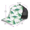 thumbnail image 2 of Lsque Sea Turtle Printed Trucker Hat - Baseball Cap for Men Women - Breathable Mesh Side, Adjustable Fit - for Casual Wear, 2 of 7