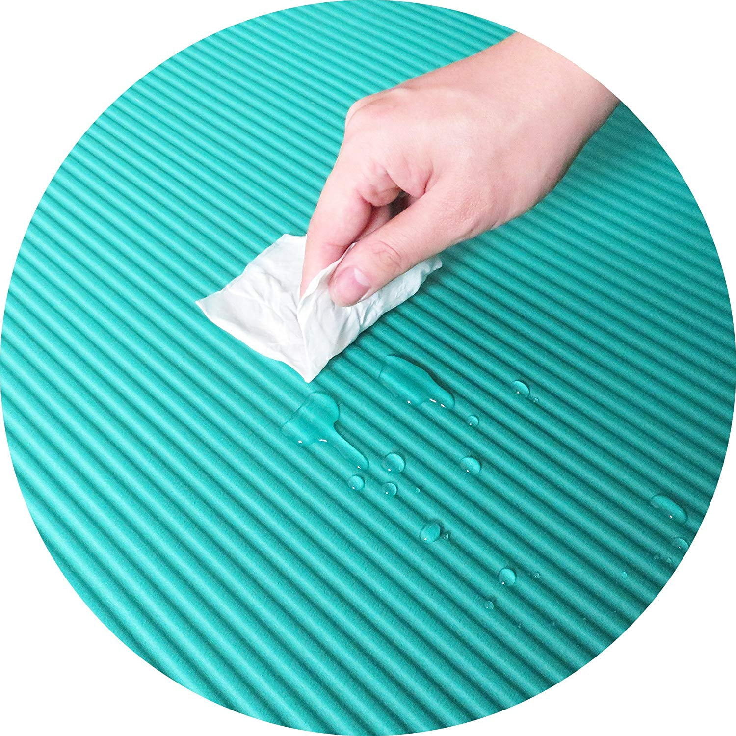 Balance From Go Yoga All Purpose Anti-Tear Exercise Yoga Mat with Carrying Strap, Green, One Size (BFGY-AP6GR)
