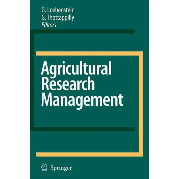 Agricultural Research Management, (Paperback)