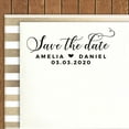thumbnail image 2 of Printtoo Personalized Violet Self Inking Wedding Custom Save The Date Rubber Stamper-58 x 22 mm, 2 of 6