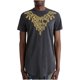 thumbnail image 1 of Hombres manga corta casual cuello redondo estampado pulóver deportes de longitud media camiseta blusa tops Pompotops  oipoqjl6361, 1 of 3