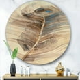 thumbnail image 3 of Designart 'Feather Natural elements ' Glam Metal Circle Wall Art, 3 of 3